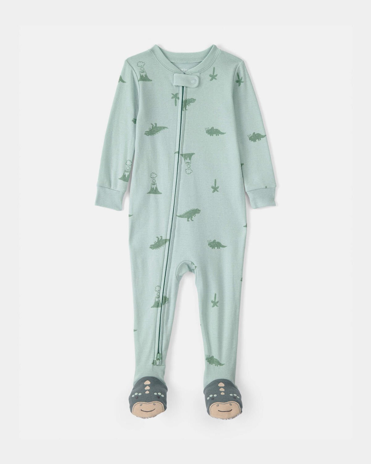 Baby Dinosaur 100% Cotton Snug Fit 1-Piece Pajama - Green | Carter's | Carter's Inc