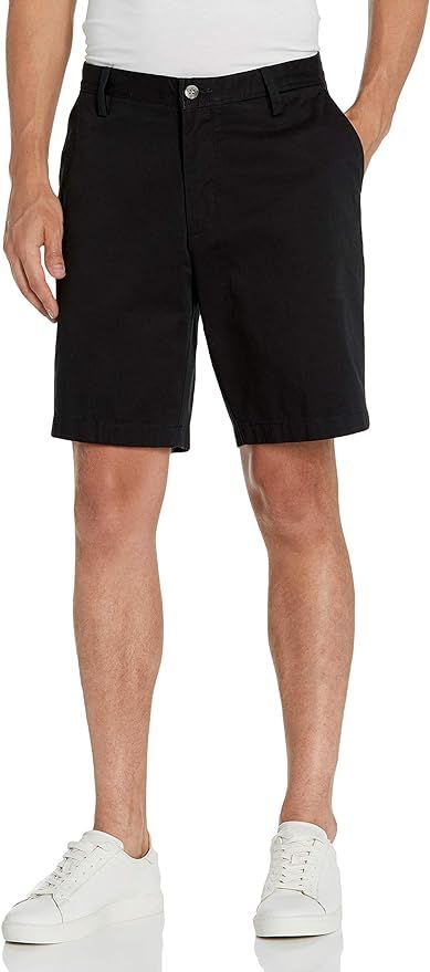 Nautica Men's Cotton Twill Flat Front Chino Short | Amazon (US)