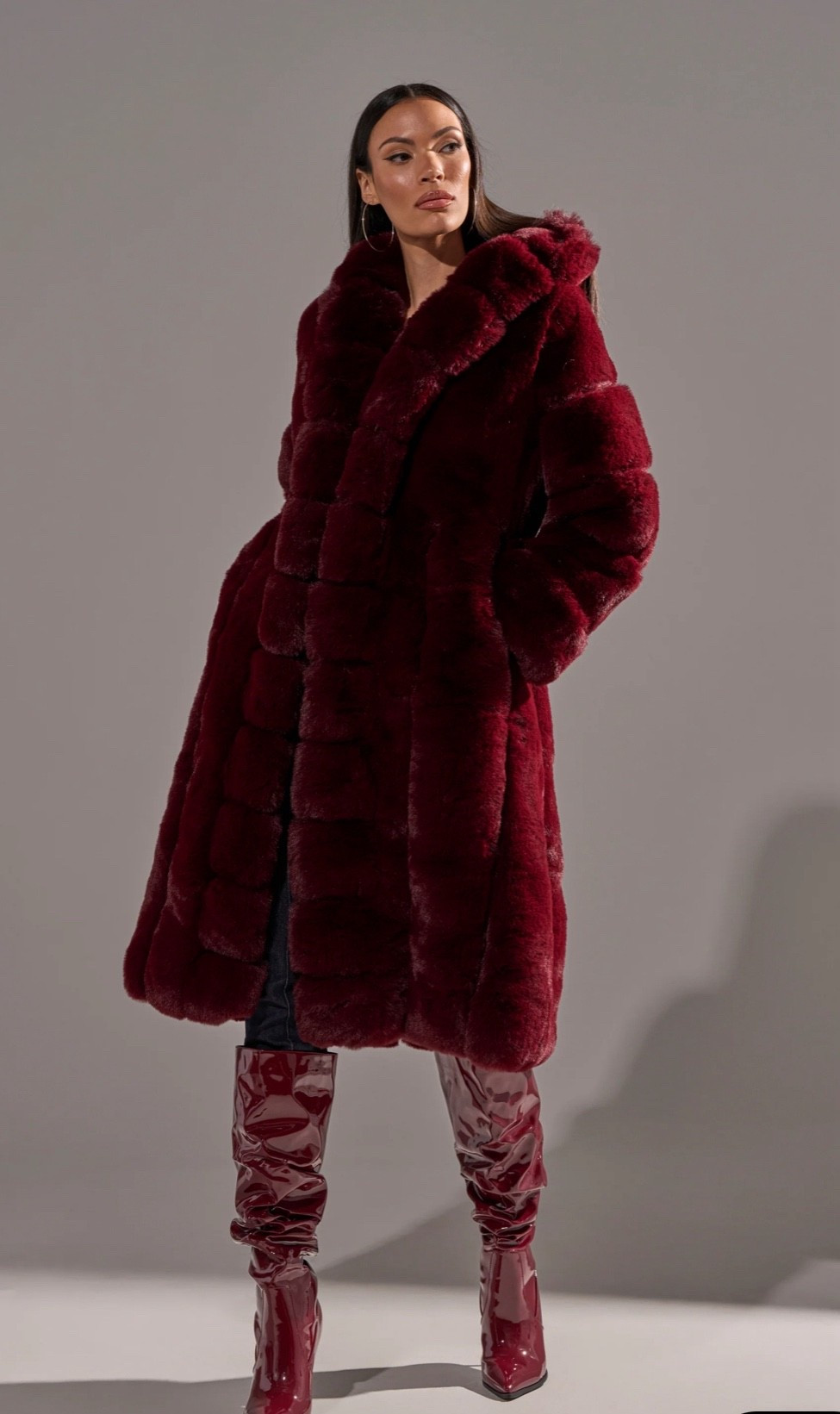 Colorful faux fur coat  with hood 

#LTKHoliday #LTKStyleTip #LTKFindsUnder100