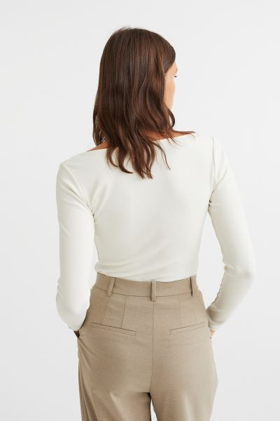 Fitted Jersey Top | H&M (US + CA)