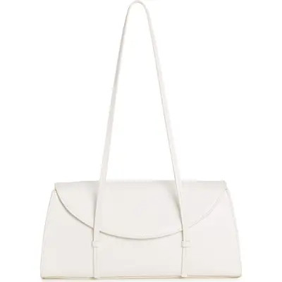 Reformation Elena Leather Shoulder Bag in Lemon Custard Leather at Nordstrom | Nordstrom