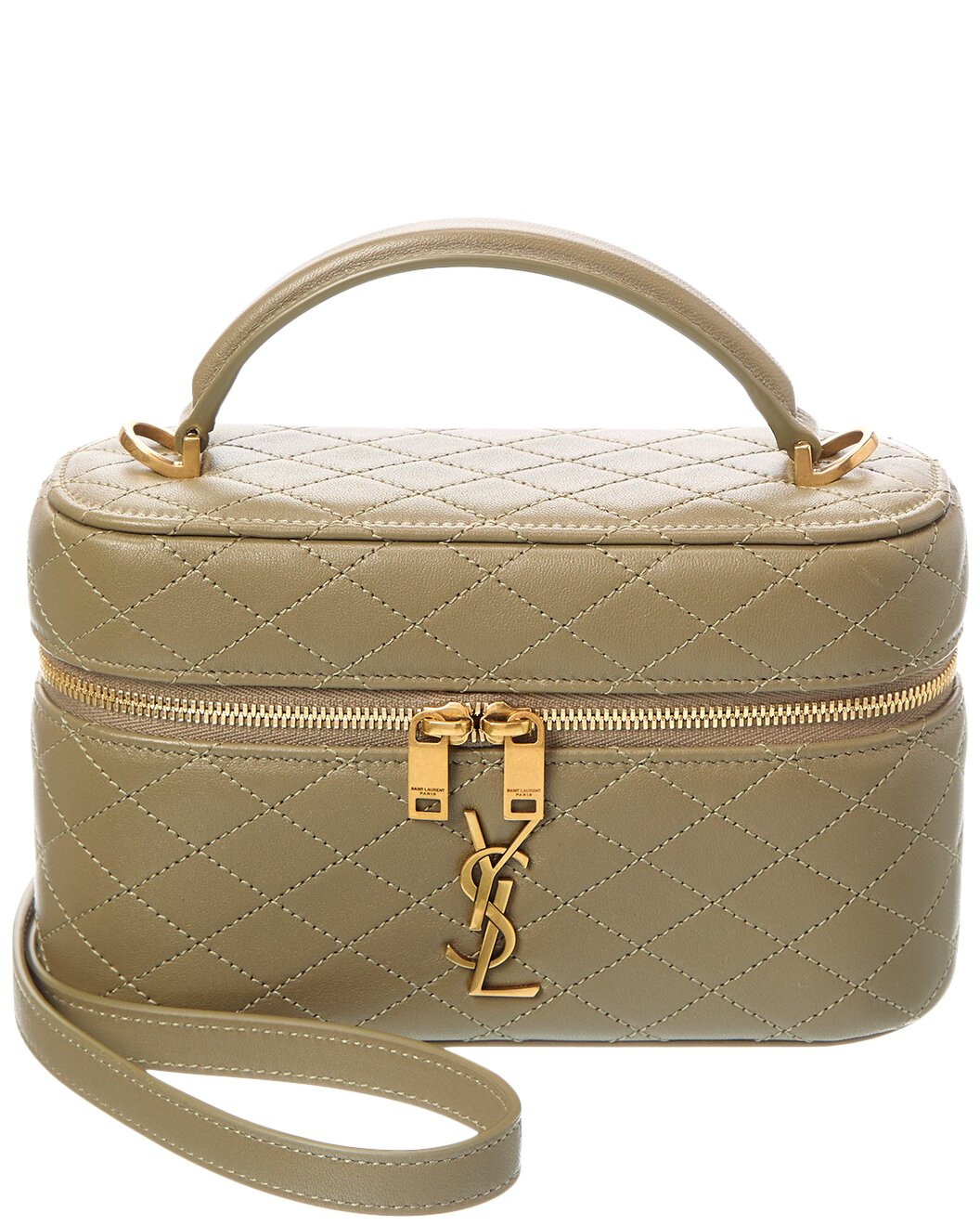 Gaby Quilted Leather Vanity Bag | Gilt & Gilt City