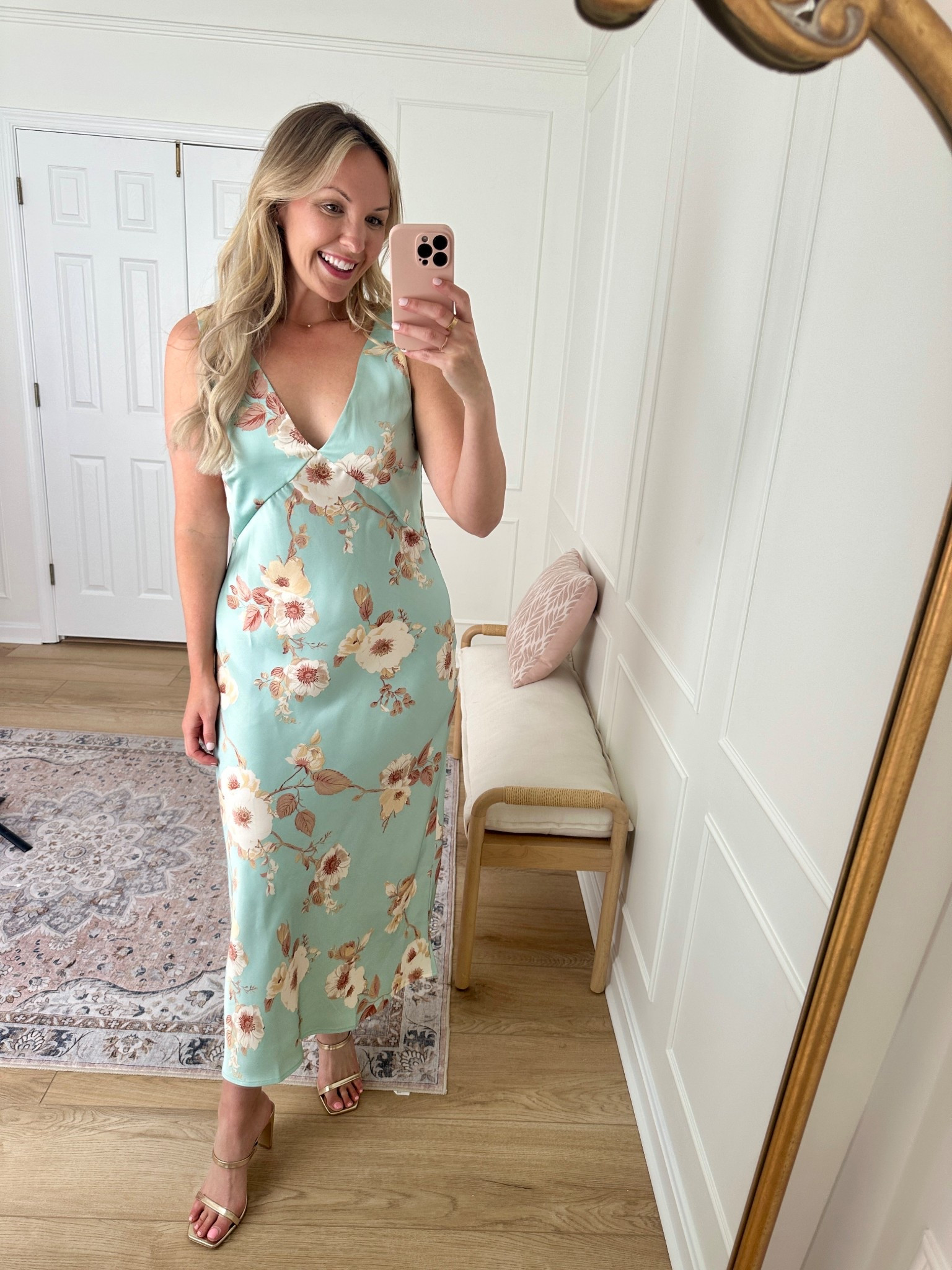 Floral slip dress - also comes in another color - wearing a med 

#LTKSeasonal #LTKStyleTip #LTKParties