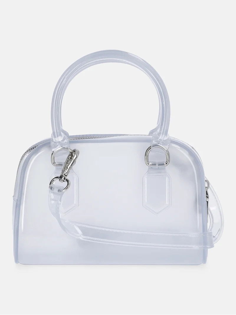No Boundaries Women's Jelly Top Handle Mini Bag, Clear - Walmart.com | Walmart (US)