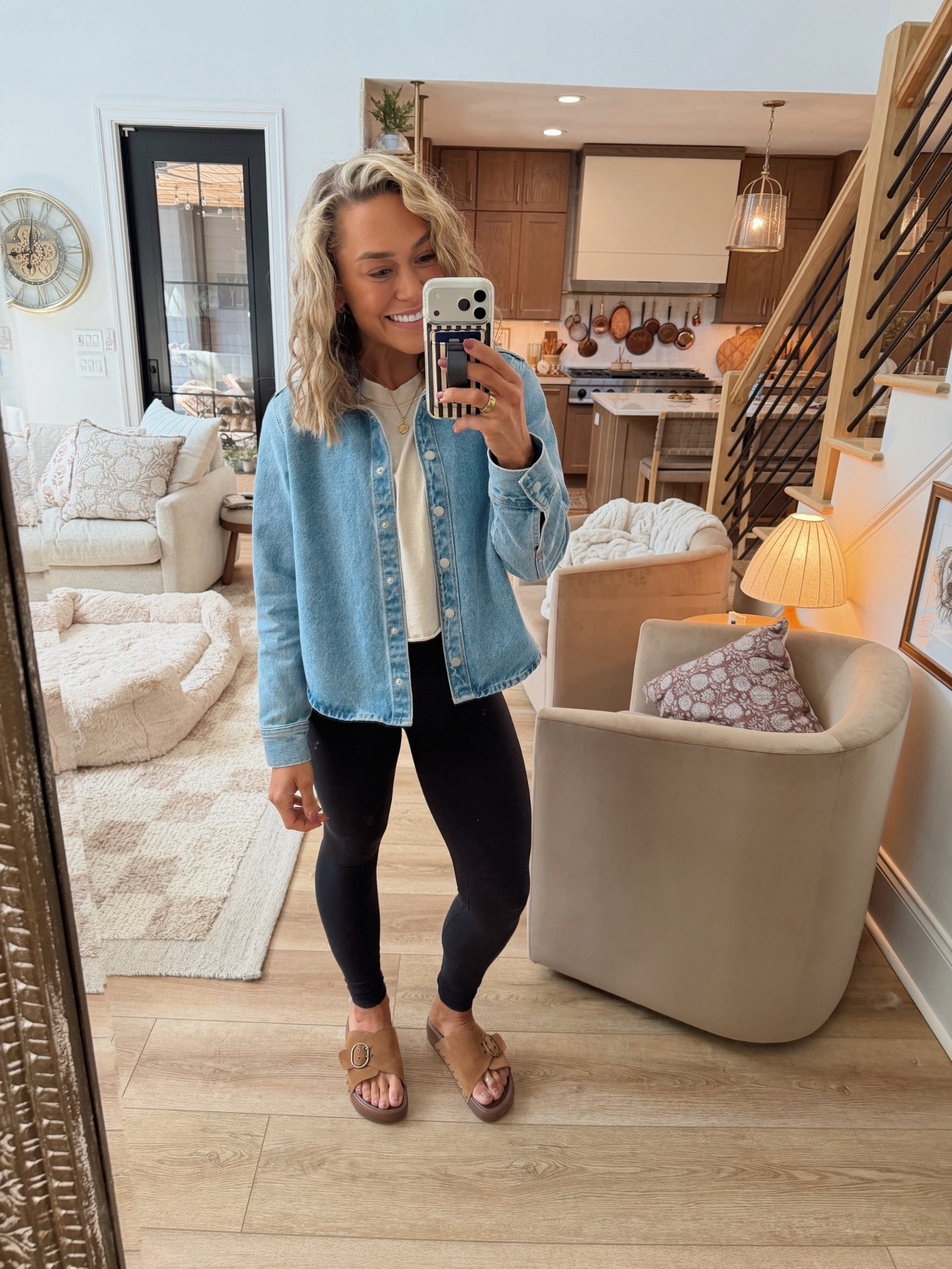 The perfect spring fit 🌼 this acid wash tee coms in a pack of 3, in the M! Denim shirt - M & SO nice! Sandals tts! 

Ootd / comfy / target / amazon fashion / casual / cute / Holley Gabrielle 

#LTKPetite #LTKSeasonal #LTKootd