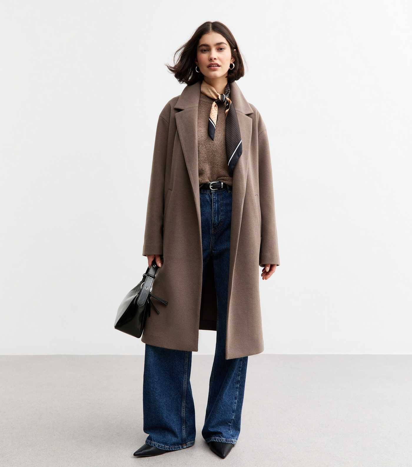 Tall Mink Unlined Longline Coat
						
						Add to Saved Items
						Remove from Saved Items | New Look (UK)