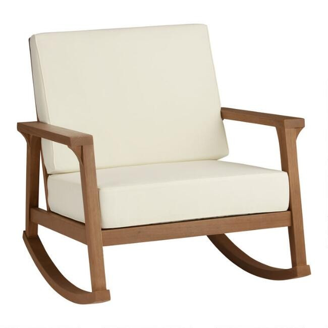 Eucalyptus Taormina Outdoor Rocking Chair | World Market