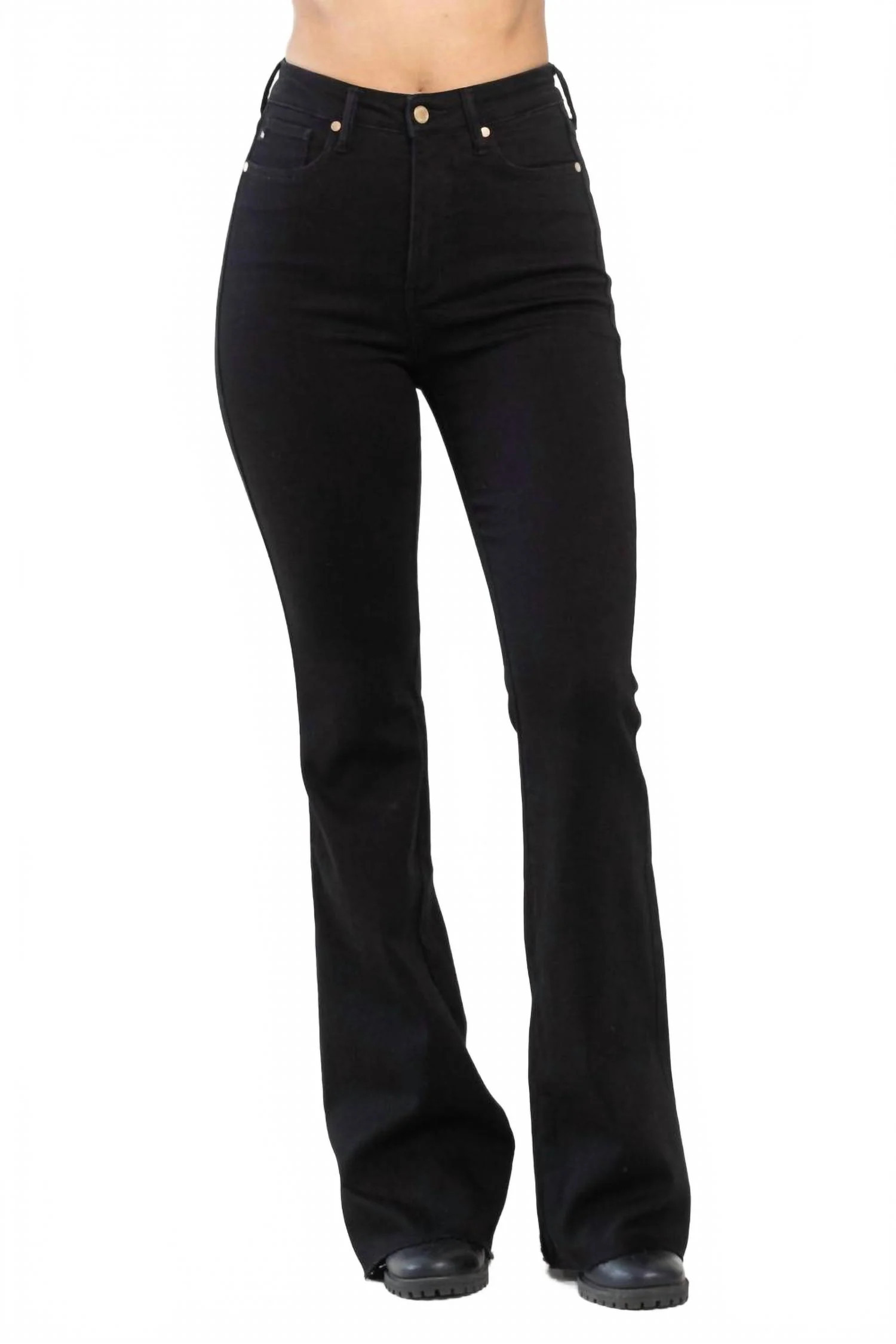 Midnight Flare Jeans In Black | Shop Simon