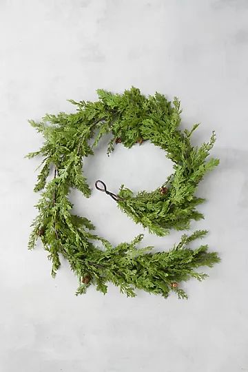 Faux Juniper Garland | Anthropologie (US)