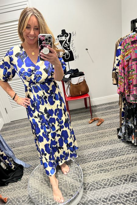 The color of this dress is just beautiful. I found the dress to run very big. And had to go down two sizes. Just FYI! 

#LTKtravel #LTKstyletip #LTKworkwear