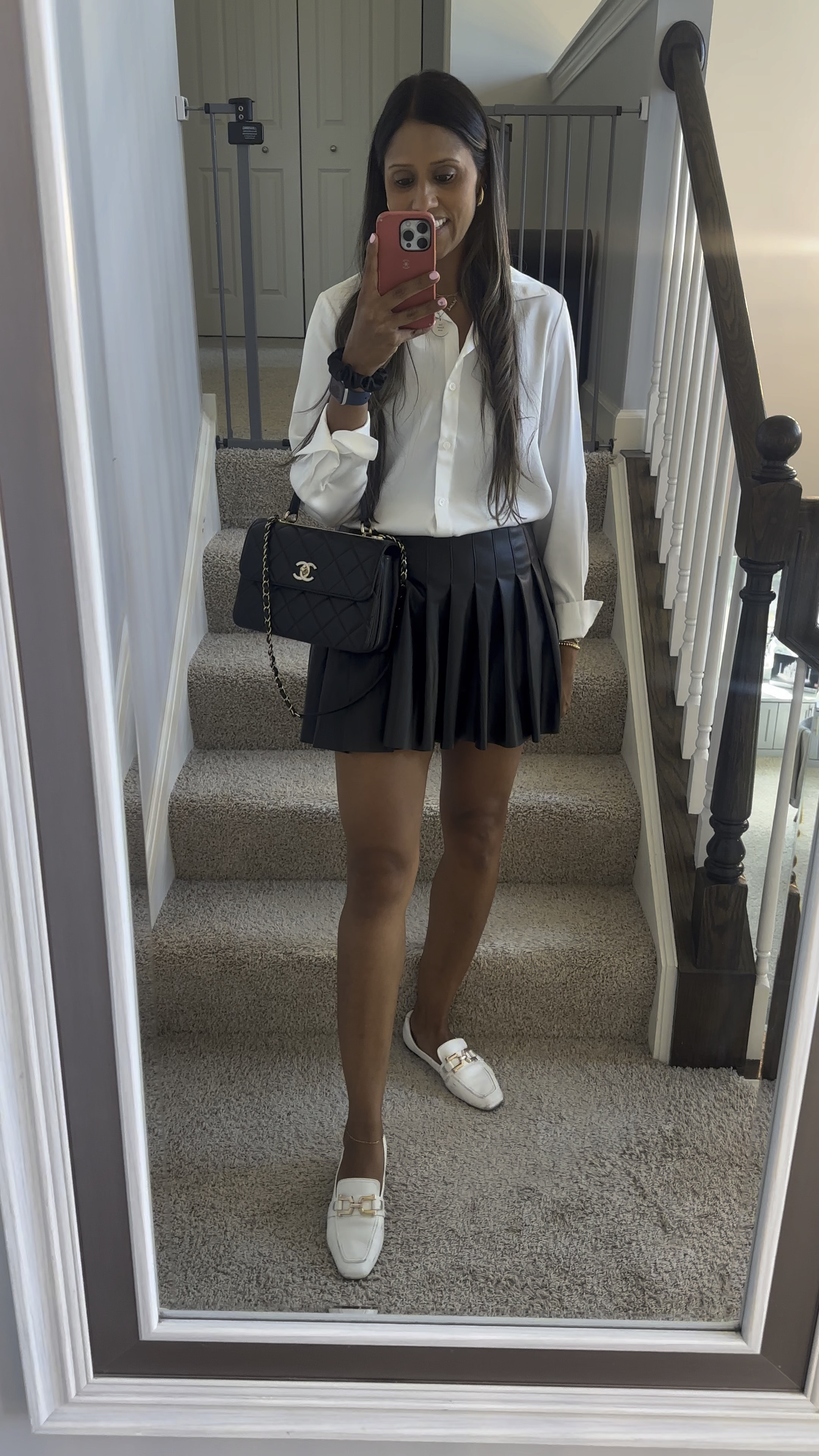 Black and white always a win for a date night or girls night! Nordstrom anniversary sale button up absolutely love it. I have it in black as well. Definitely closet staple! 

#LTKxNSale 

#LTKVideo #LTKStyleTip