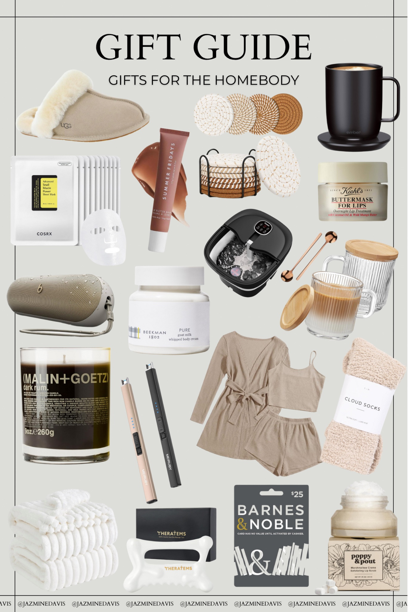 Got a homebody on your gift list? 🏡✨ This Gift Guide has everything they’ll love—from cozy slippers and luxury candles to pampering skincare essentials. Perfect for creating the ultimate self-care day at home. Grab these picks and make their holiday season extra special. 🛋️ 


#GiftGuide #HomebodyEssentials #CozyVibes #SelfCare #HomeMustHaves #HolidayShopping #AmazonFinds #WellnessGifts #ComfyAndChic #ShoppingSpree #StayInStyle #HolidaySeason

#LTKHoliday #LTKHome #LTKGiftGuide