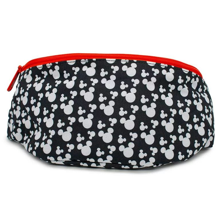 Disney Bag, Fanny Pack, Mickey Mouse Ears Icon Scattered Black White, Canvas | Walmart (US)