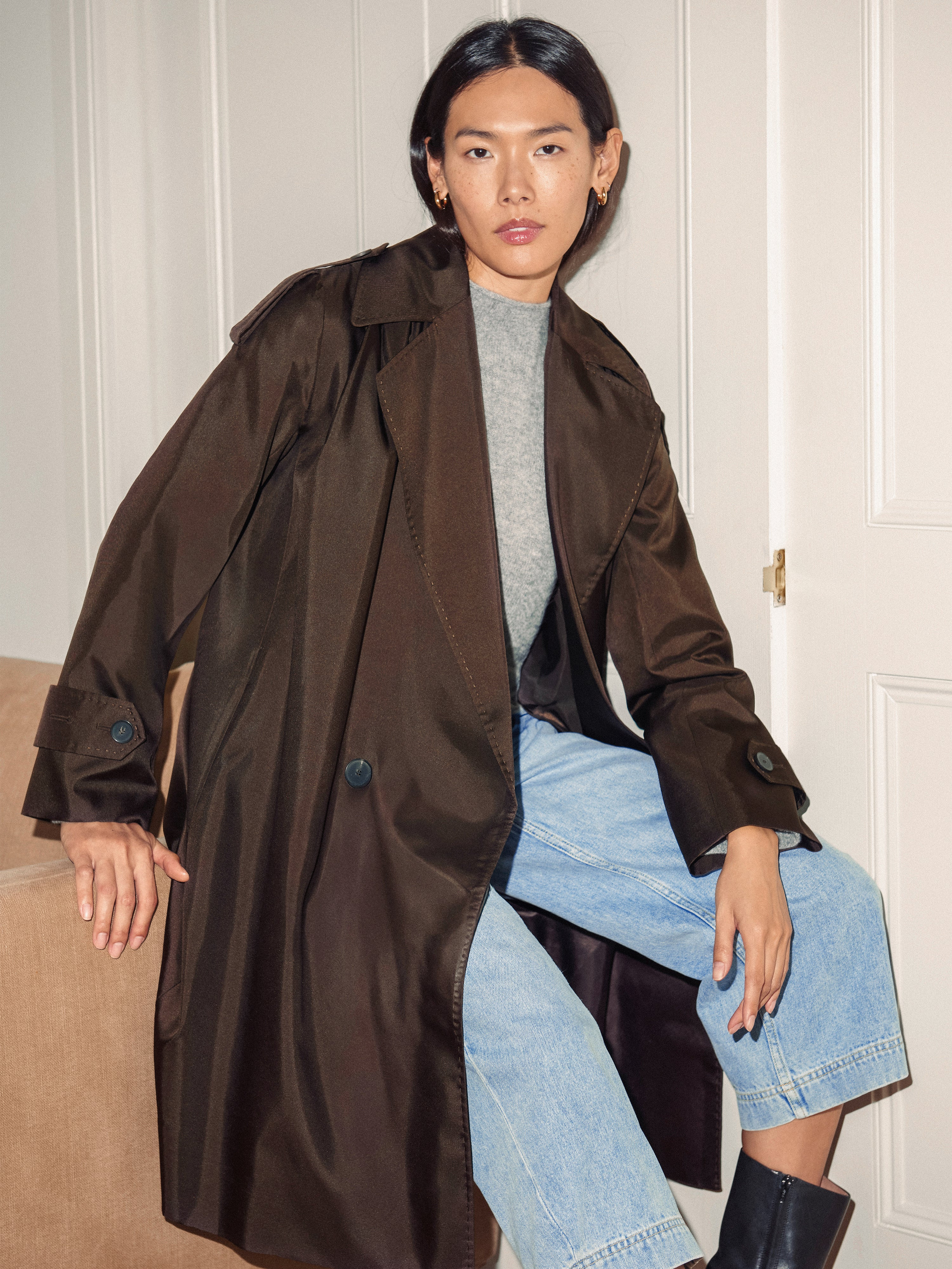 Pure Silk Trench Coat | Jigsaw (UK)