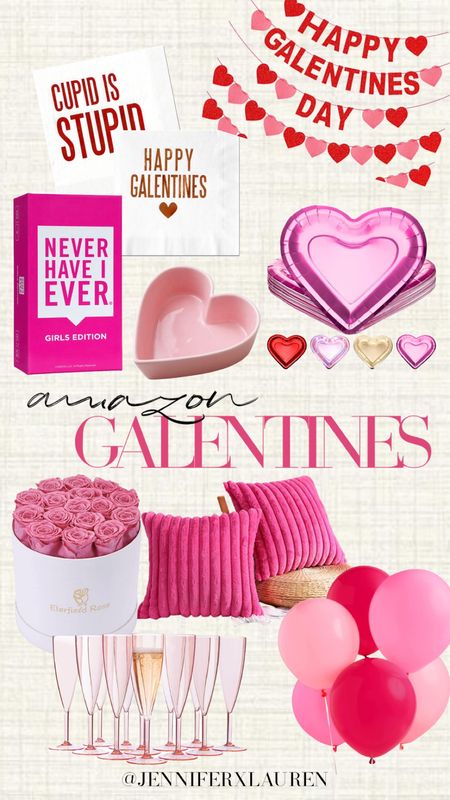 Amazon Valentine’s Day party. Galentines day. Pink and red decor. Heart decor. Valentines party. 

#LTKunder50 #LTKSeasonal #LTKunder100