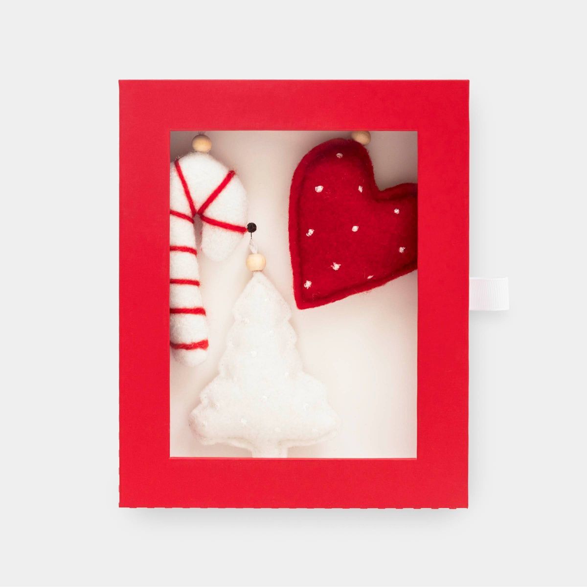 3pc Felt Gift Topper Set Red/White - Sugar Paper™ + Target | Target