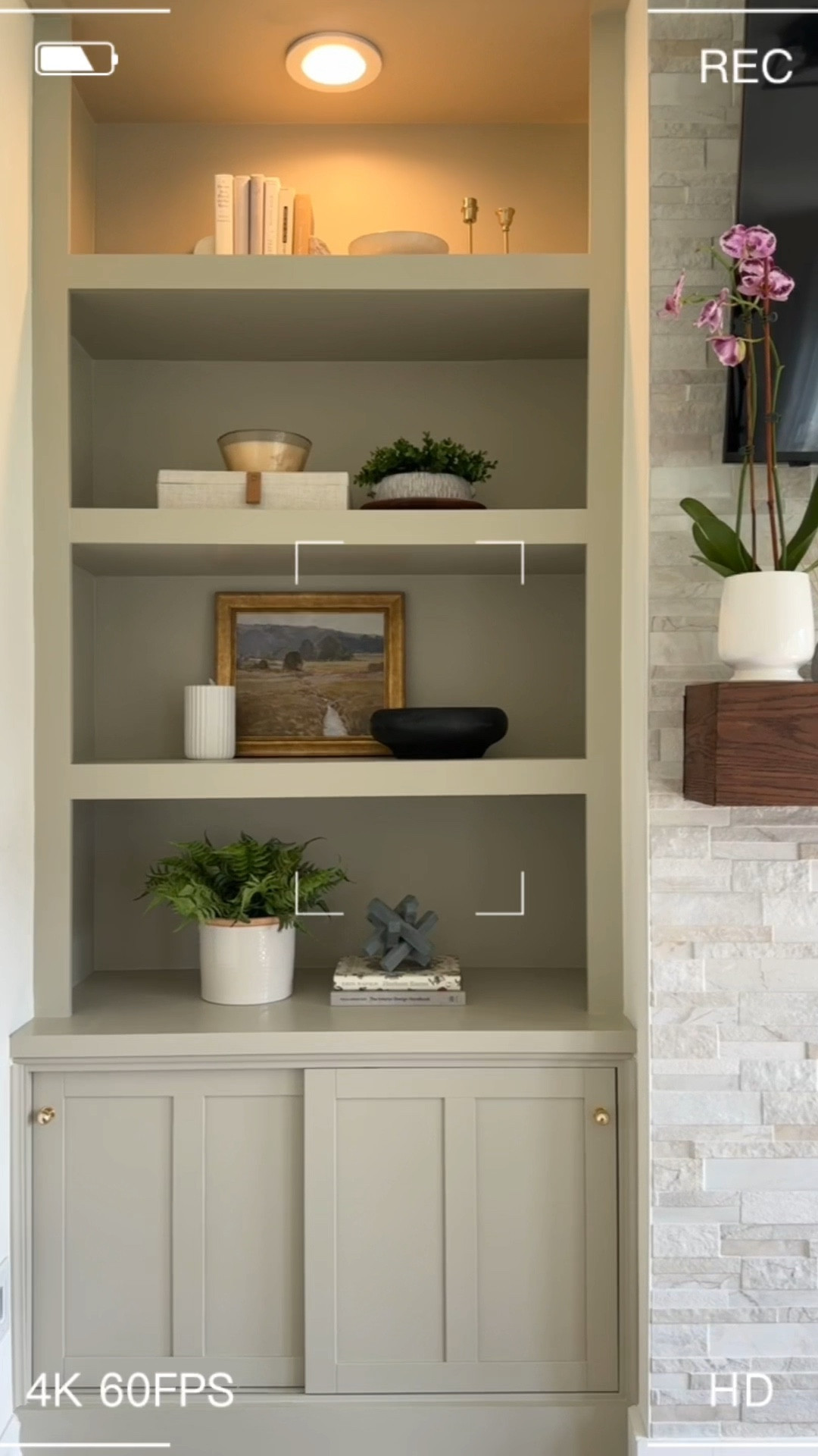 Living room decor - fireplace wall and built in cabinets 

Shelves staging and decor 

#LTKStyleTip #LTKHome