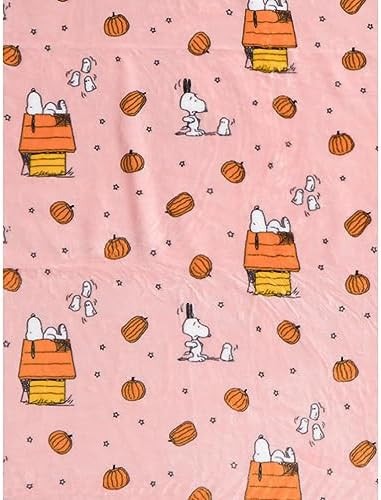 Berkshire Blanket & Home Co. Halloween Throws and Blankets (Pink w/Pumpkins & Ghosts, 50" x 70") | Amazon (US)