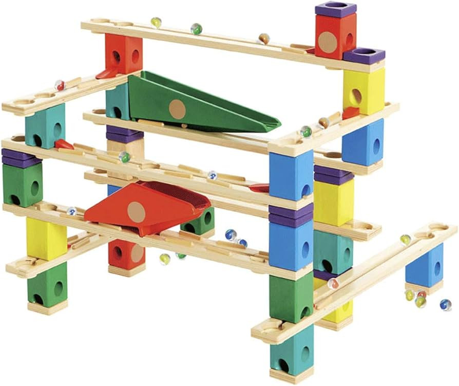 Hape Quadrilla Wooden Marble Run Construction - Vertigo - Quality Time Playing Together Safe and ... | Amazon (US)