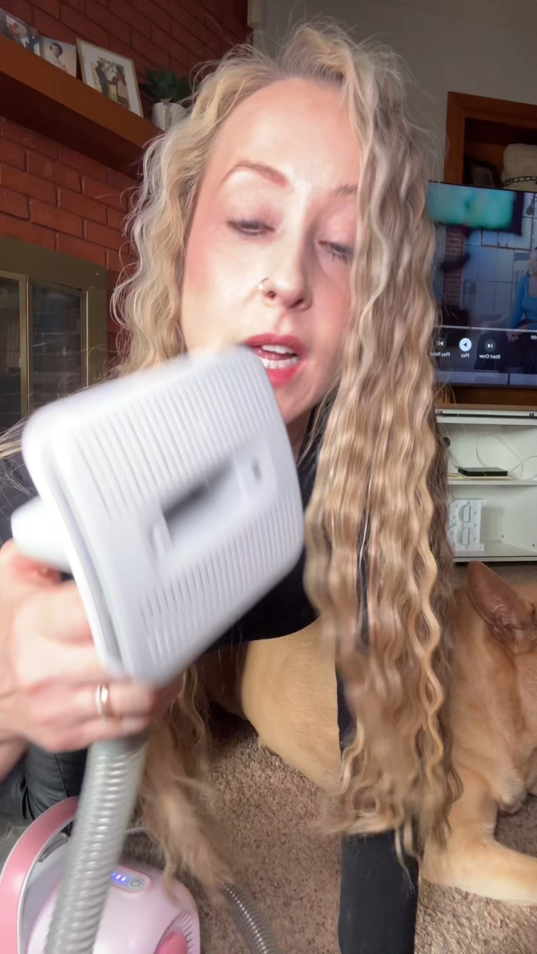 THE One Stop Dog Grooming Product! This dog grooming kit by Afloia is a very game changer. Not only can I stay inside and brush my dog, it has a nail trimmer and other attachments! It is so handy! 

Also, I linked my outfit 😍
#doggrooming #petproducts #dog #ltkpets #amazonfinds 

#LTKWorkwear #LTKFindsUnder50 #LTKPets