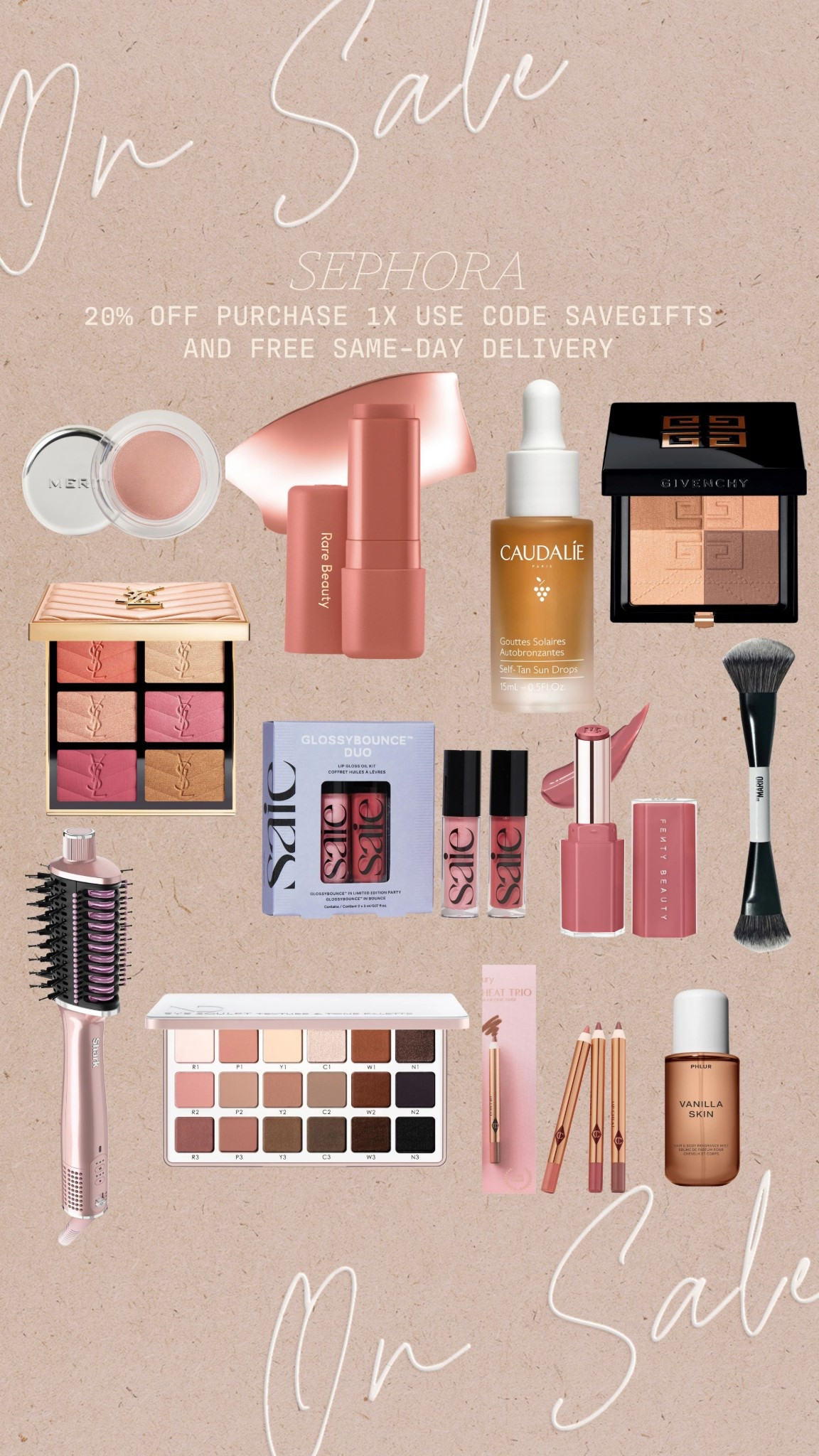 Sephora 20% off 1x use with code SAVEGIFTS 

#LTKSaleAlert #LTKBeauty