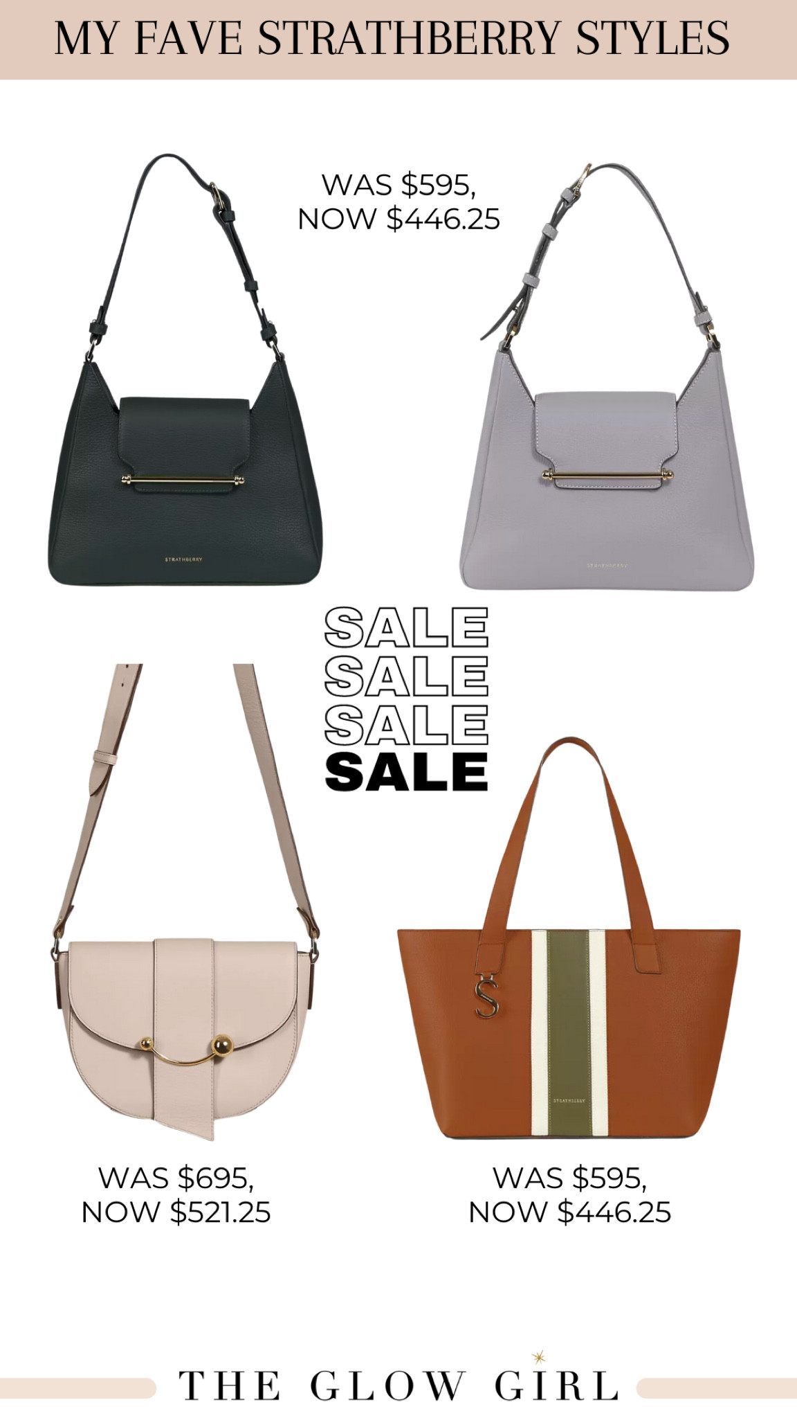 Our sale has started and these are some of our must-have pieces -  Strathberry