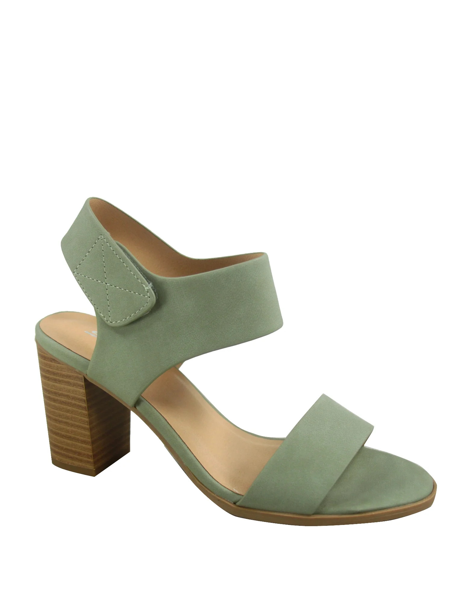 Soda Wait Womens Open Toe Chunky Heel Ankle Strap Block High Heel Dress Sandals | Walmart (US)