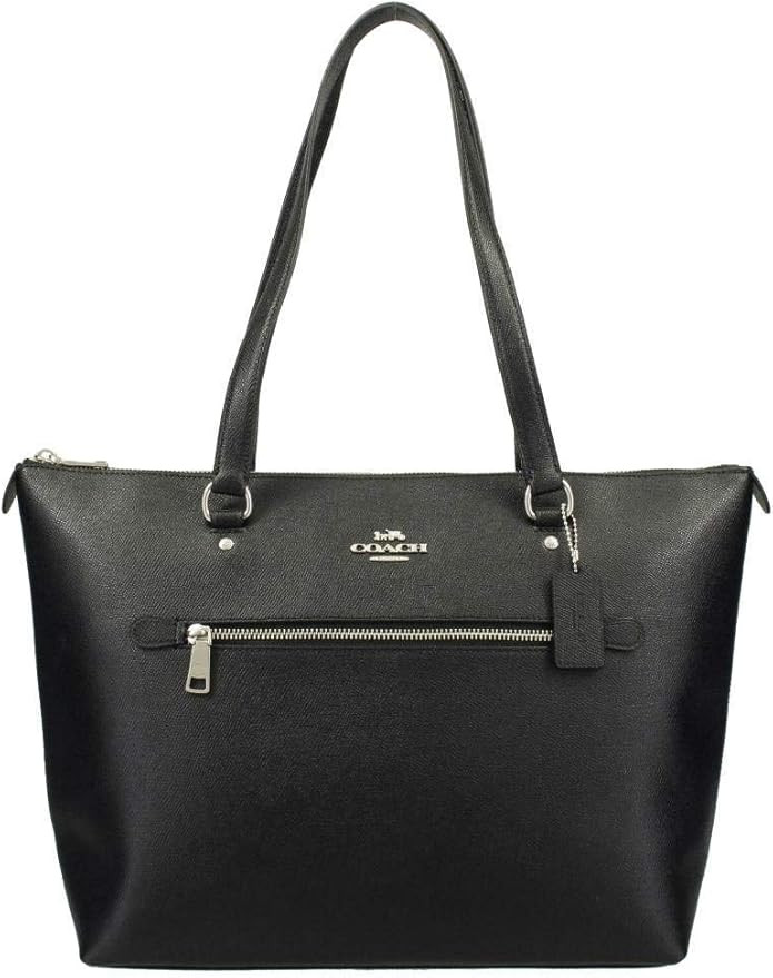 Coach Leather Gallery Shoulder Tote Purse - #F79608 - Black, Medium | Amazon (US)