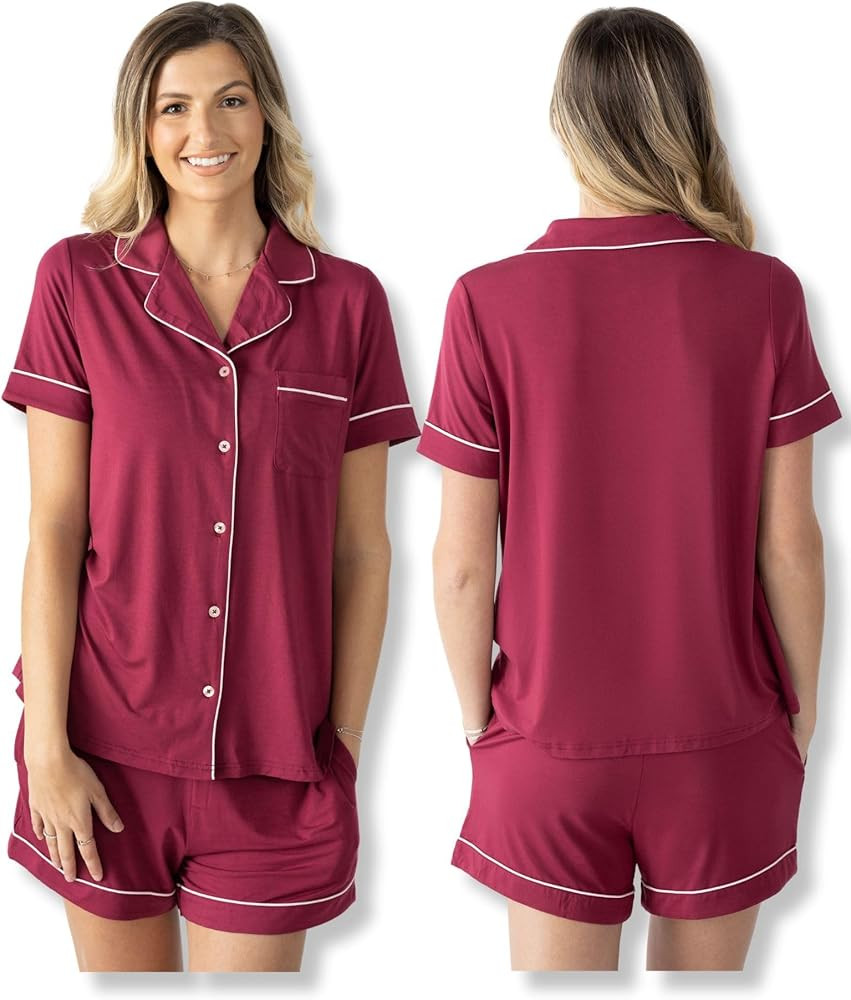 Kindred Bravely Clea Maternity Pajamas & Postpartum Lounge Sets for Women, Short Sleeve Nursing P... | Amazon (US)