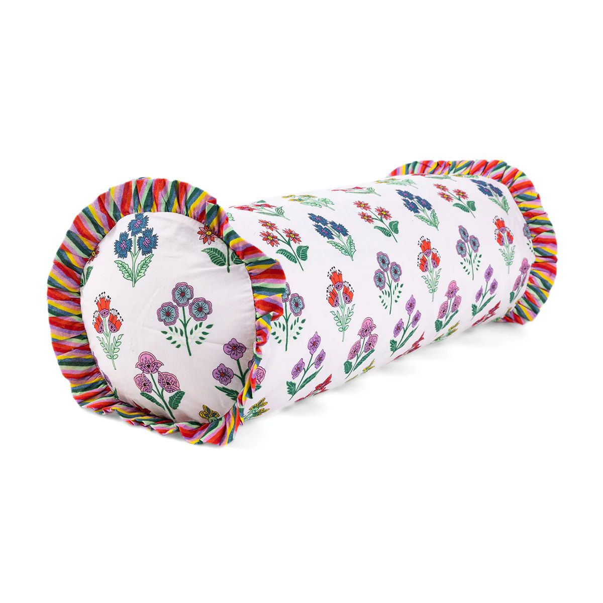 Furbish Studio - Ruffle Bolster Pillow - Santini | Furbish Studio