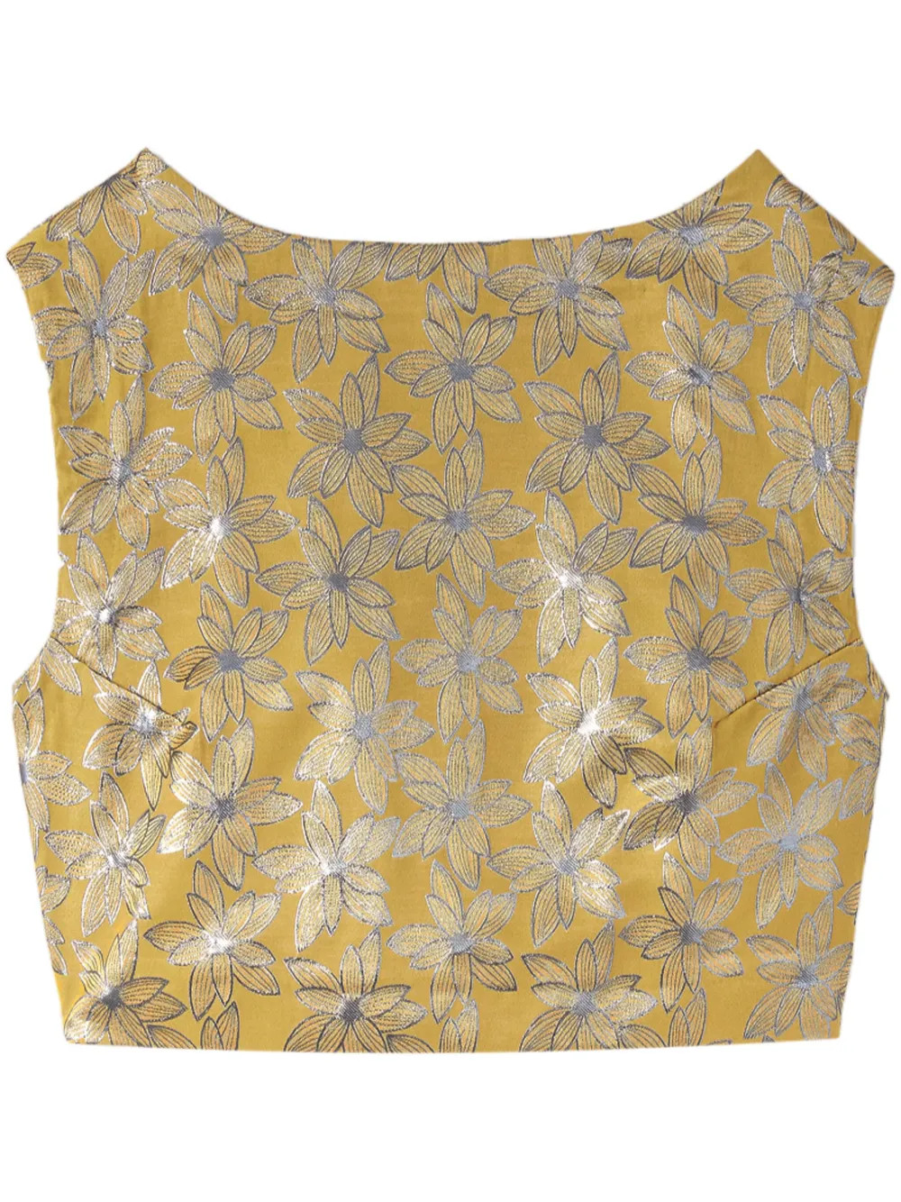 DESTREE Richard Jacquard Cropped Top   | Yellow | FARFETCH | Farfetch Global