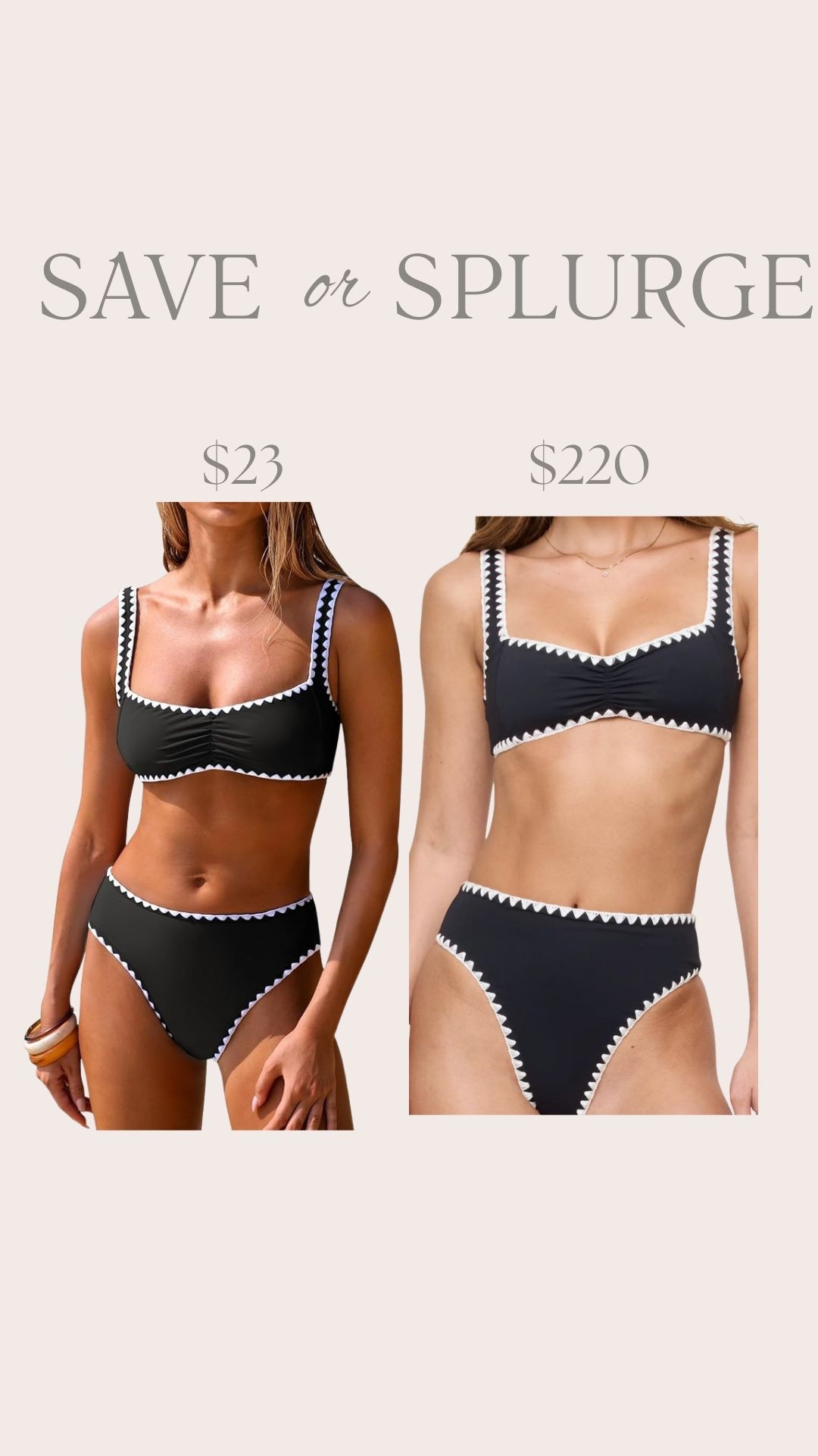 Save or splurge swimsuit 

#LTKSeasonal #LTKgrwm #LTKootd