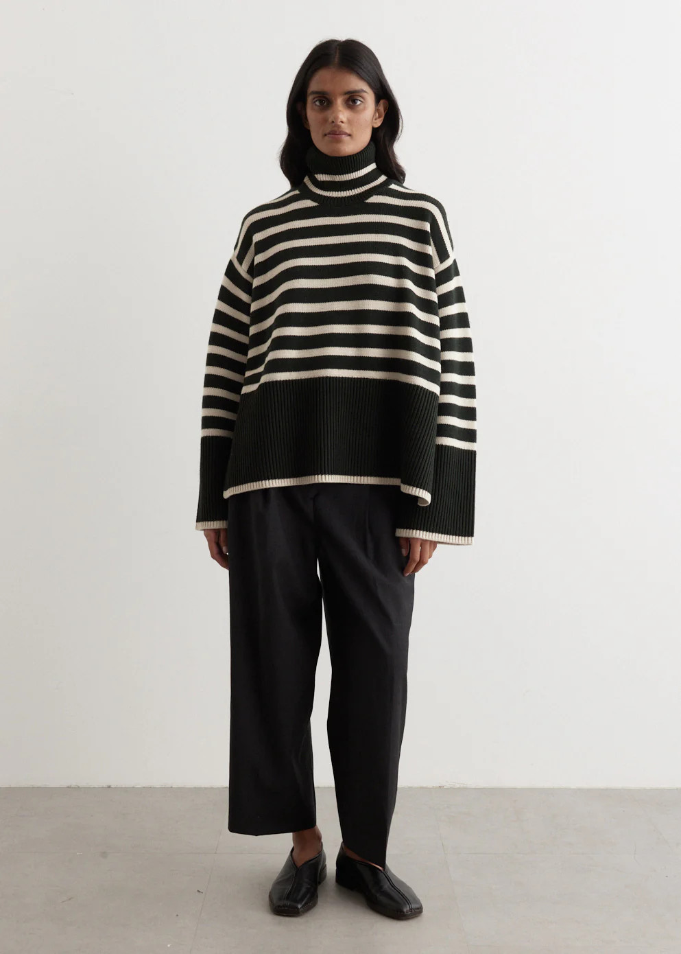 Signature Stripe Turtleneck Sweater | Incu