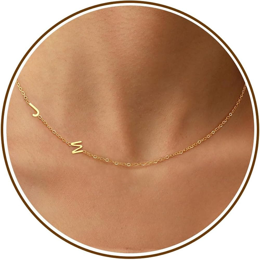 Initial Necklaces for Women Gold Choker Necklace for Adults Jewelry | Amazon (US)