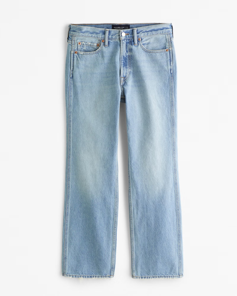 Abercrombie & Fitch Men's Western Straight Jean in Light Wash - Size 32 X 30 | Abercrombie & Fitch (US)