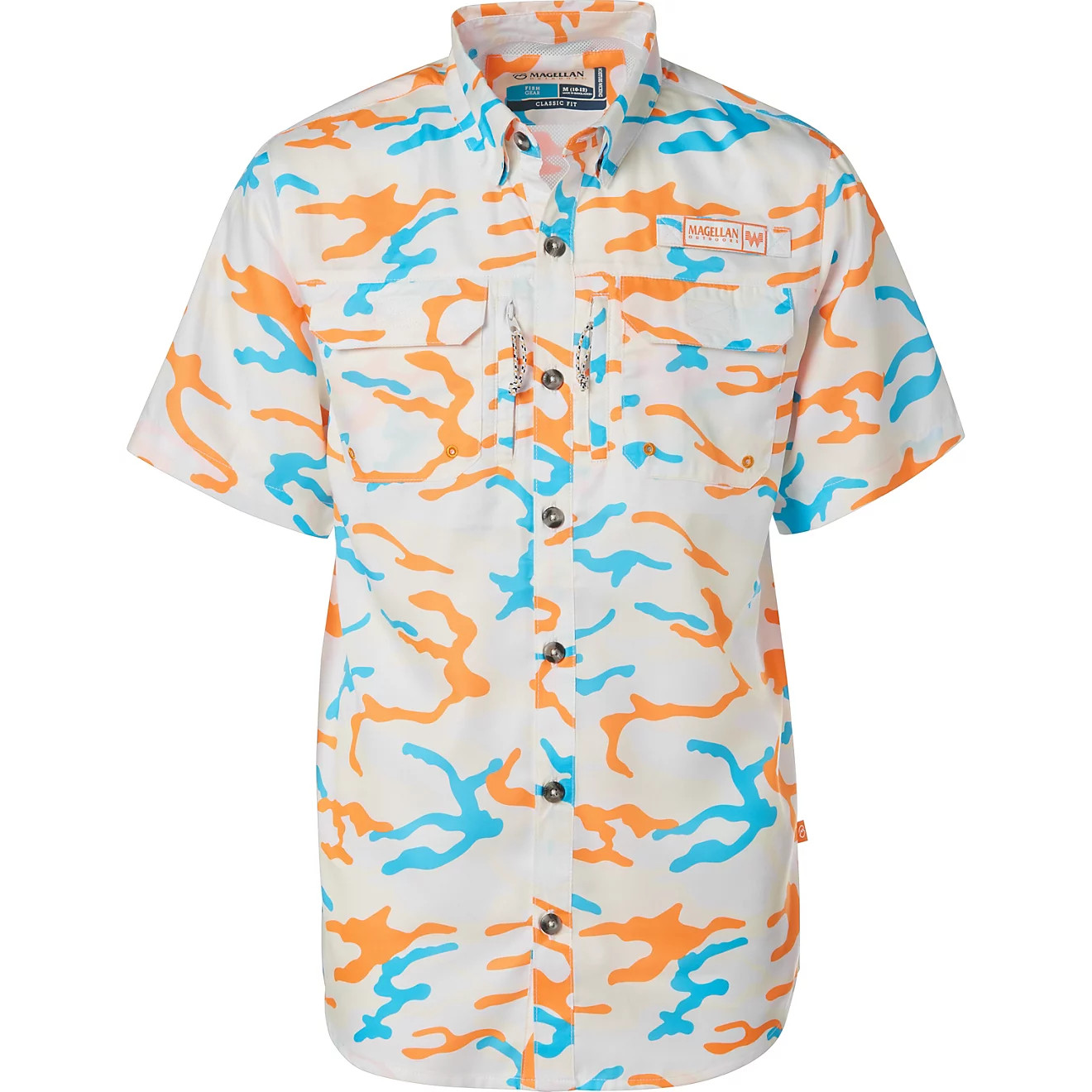 Magellan Outdoors Boys’ Whataburger Camo Print Button Down Shirt | Academy Sports + Outdoors