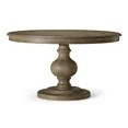 Maven Lane Zola Traditional Round Wooden Dining Table in Antiqued Grey Finish | Walmart (US)