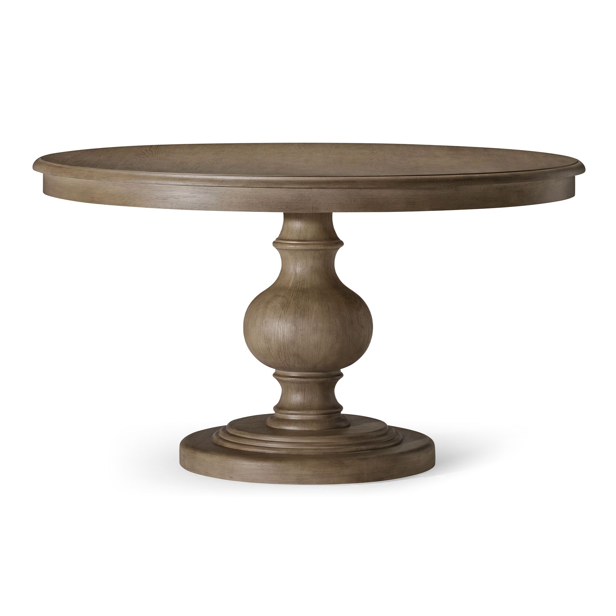 Maven Lane Zola Traditional Round Wooden Dining Table in Antiqued Grey Finish | Walmart (US)