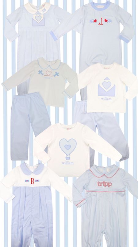All the blue for those precious boys on Valentine's Day! Love these adorable outfits! #Valentinesday #blueandwhite #cecilandlou

#LTKbaby #LTKkids #LTKfamily