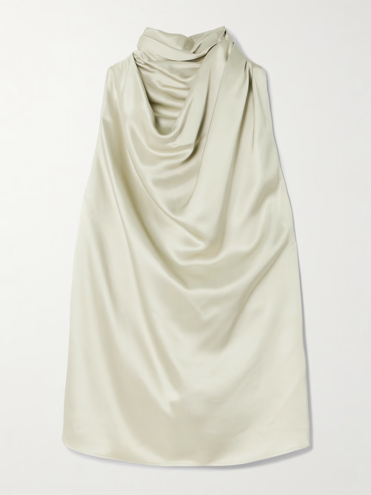 Altuzarra - Sleary Draped Silk-satin Top - Green | NET-A-PORTER (US)
