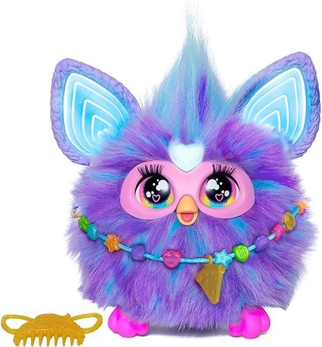 Furby Purple, 15 Fashion Accessories, Interactive Plush Toys, Voice Activated Animatronic, Christ... | Amazon (US)