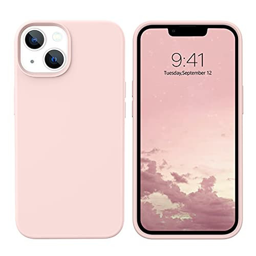 VENINGO iPhone 13 Pink Sand Case - Slim Liquid Silicone, Microfiber Lining, Shockproof & Anti-Scratch - 6.1" 2021 | Amazon (US)