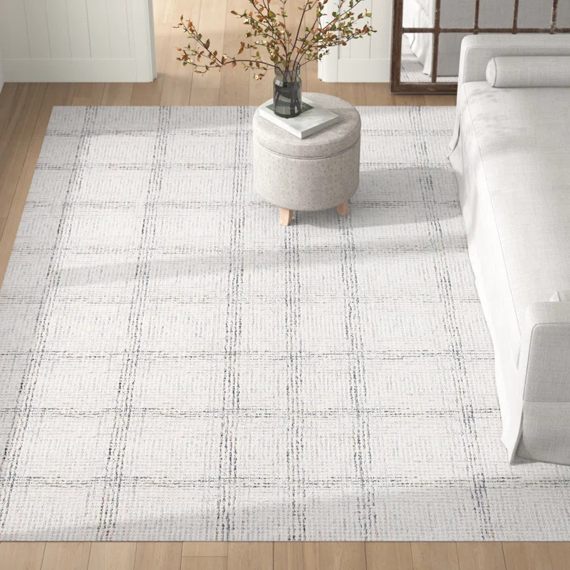 Corinna Hand Tufted Plaid Rug | Wayfair North America