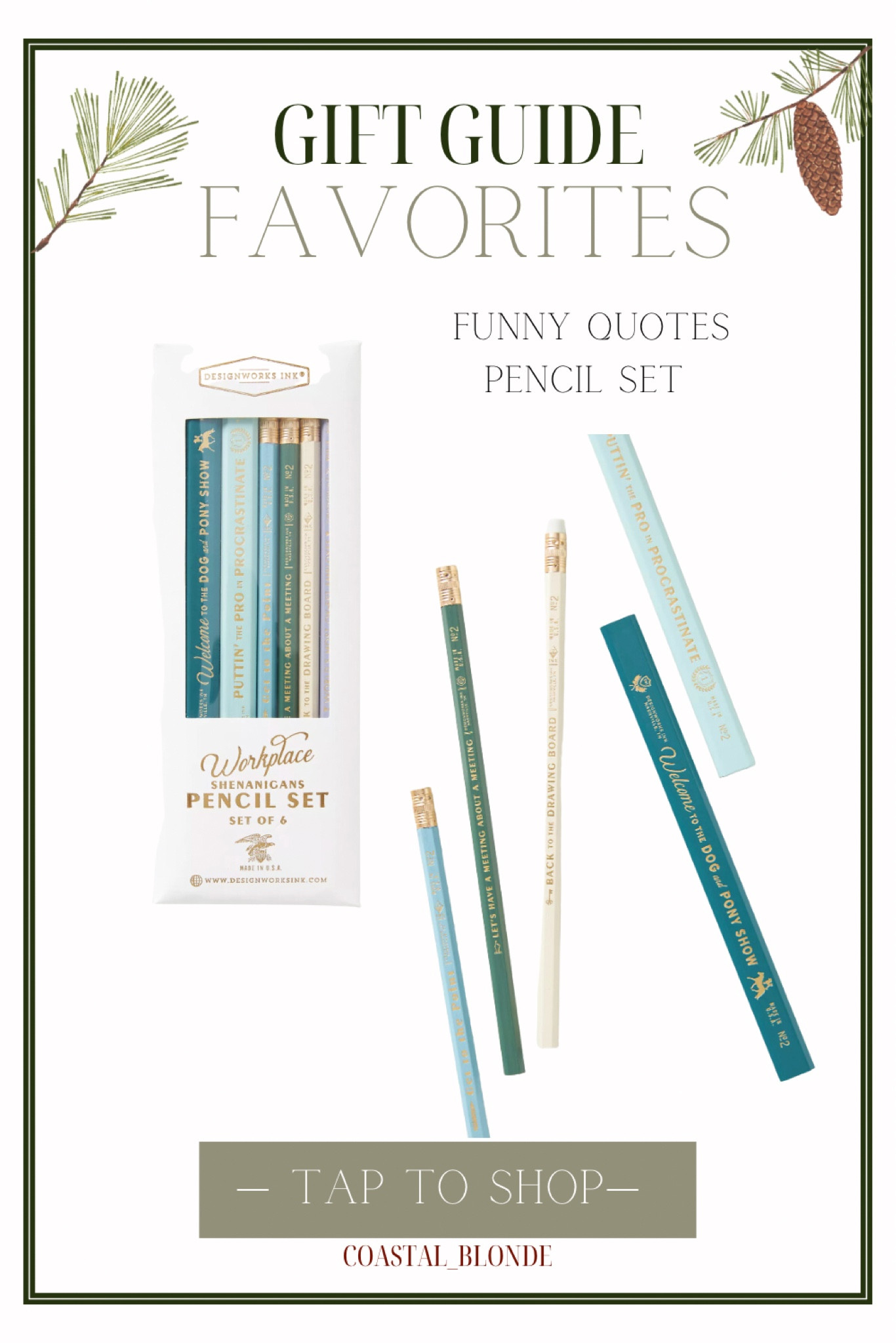 Gift guide work pencil school stocking stuffer quotes 

#LTKGiftGuide #LTKHoliday #LTKSeasonal