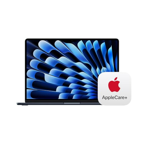 Apple 2025 MacBook Air 15-inch Laptop with M4 chip: Built for Apple Intelligence, 15.3-inch Liquid Retina Display, 16GB Unified Memory, 256GB SSD Storage, Touch ID; Midnight with AppleCare+ (3 Years) | Amazon (US)