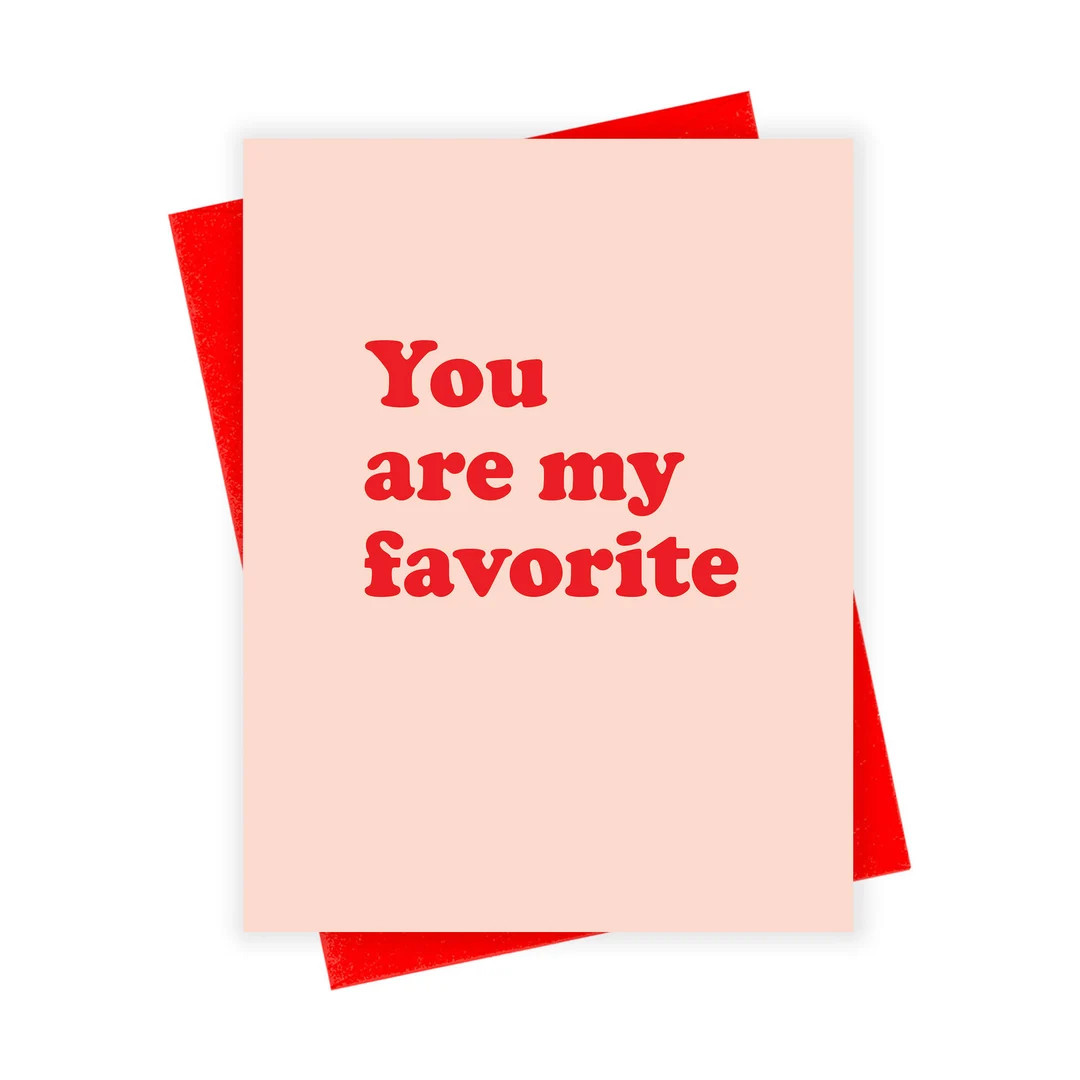 You Are My Favorite Card Anniversary Card You're My Person Best Friend Card Friendship Card Boyfr... | Etsy (US)