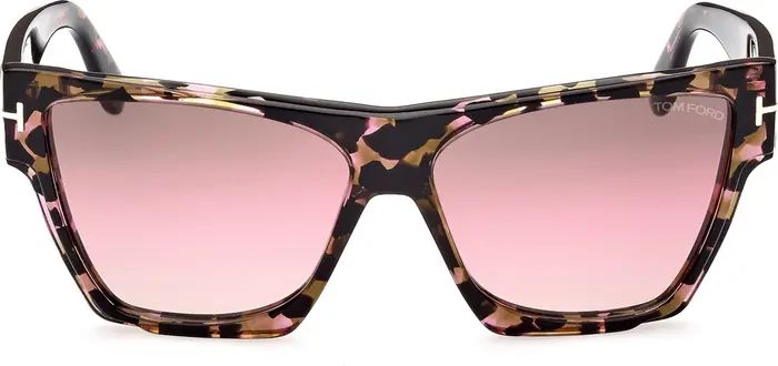 Dove Geometric 59mm Gradient Sunglasses | Nordstrom Rack