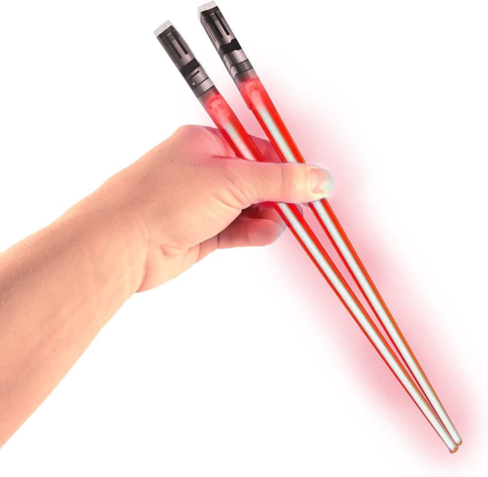 LightSaber Chopsticks Light Up Saber Led (1 Pair, Red) | Amazon (US)