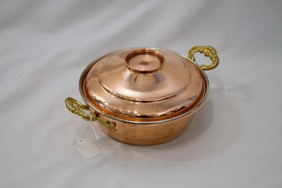 Handmade Wide Copper Pot Copper pot copperware vintage | Etsy | Etsy (US)