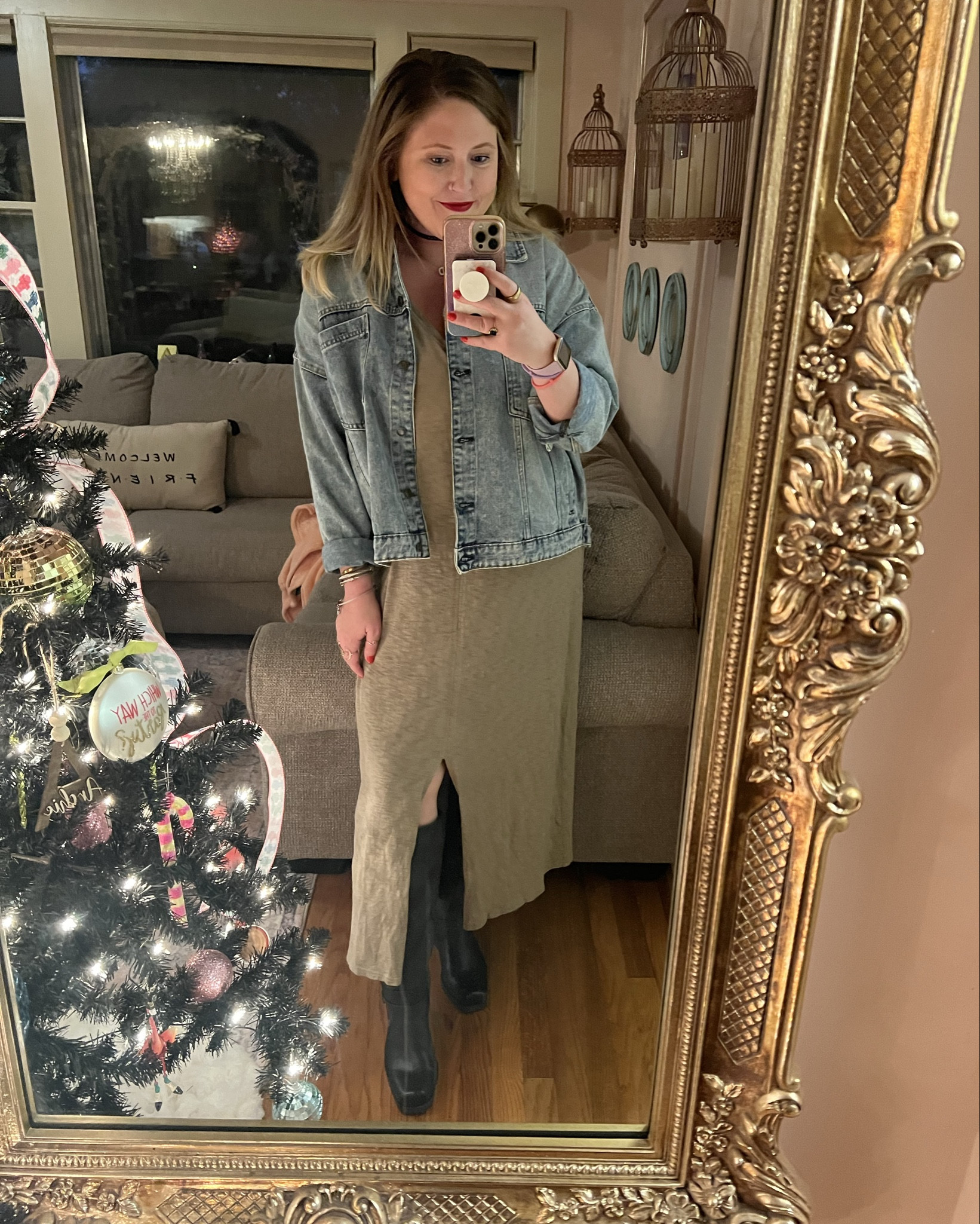 Any outfit that I can wear these boots with is a win! 🖤🍂

Dress is XXL
Boots run TTS 

#LTKSeasonal #LTKStyleTip #LTKMidsize